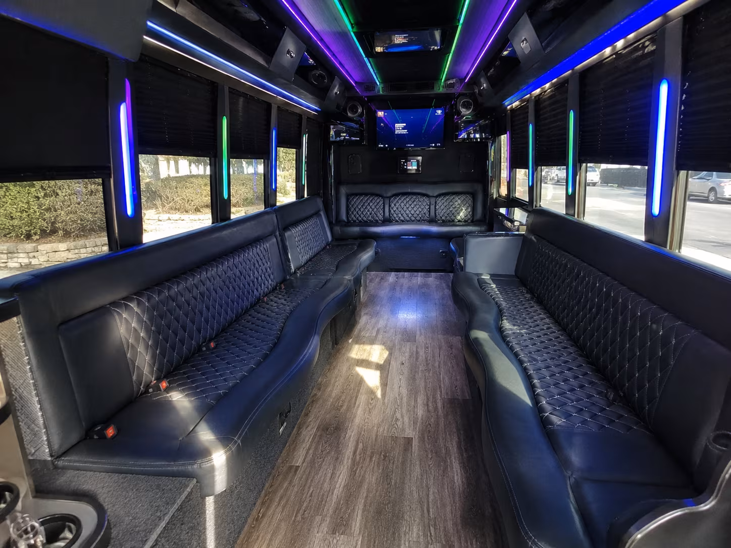 nampa 15 passenger party bus interior
