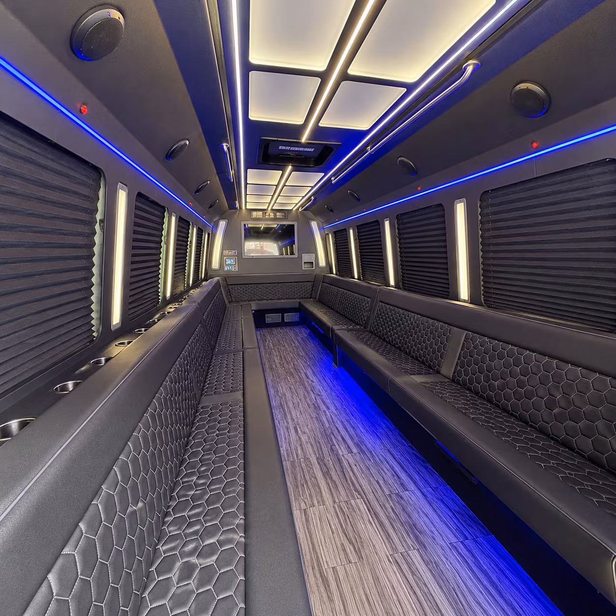 nampa 30 passenger party bus interior