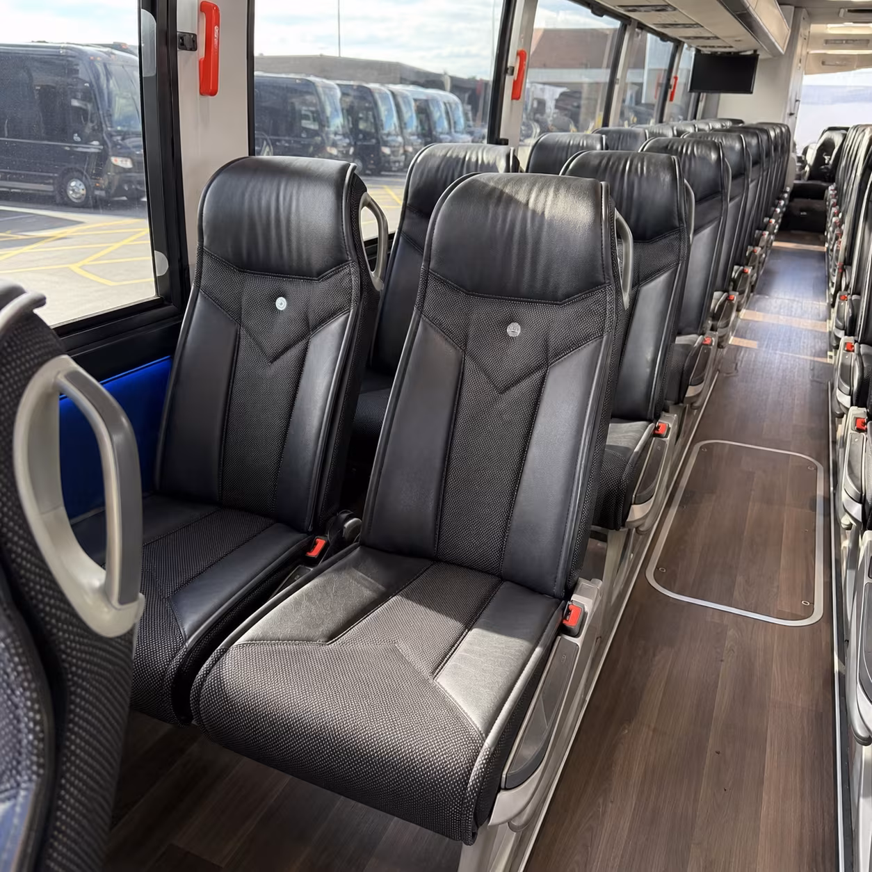nampa 40 passenger charter bus interior