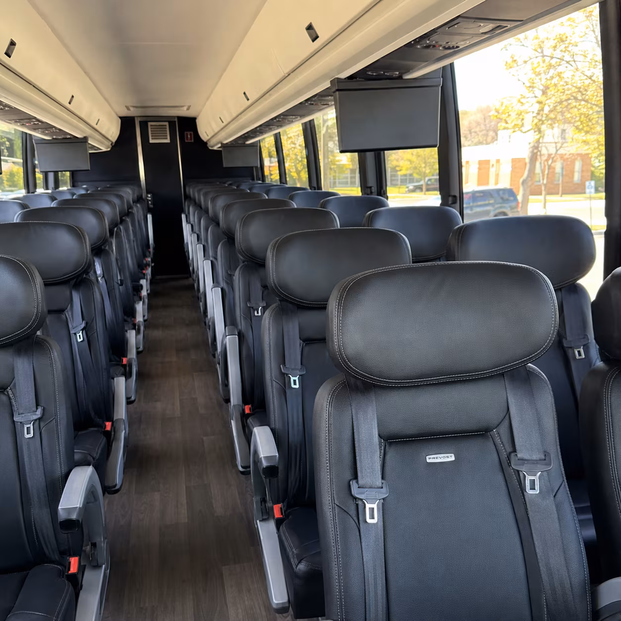 nampa 45 passenger charter bus inside