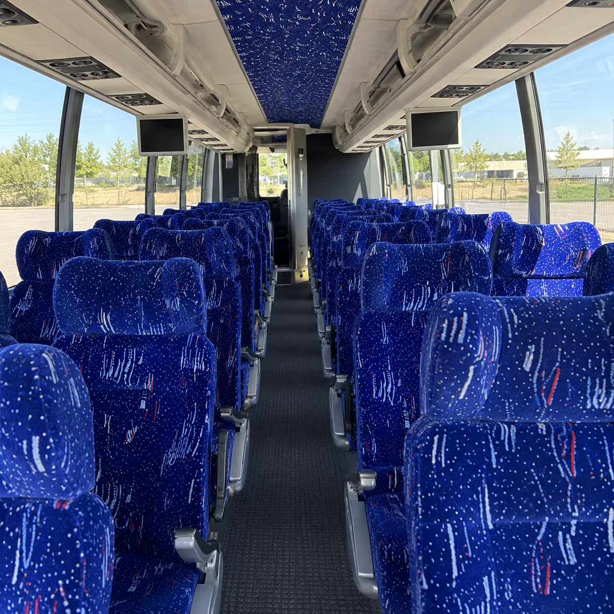 nampa 54 passenger charter bus interior