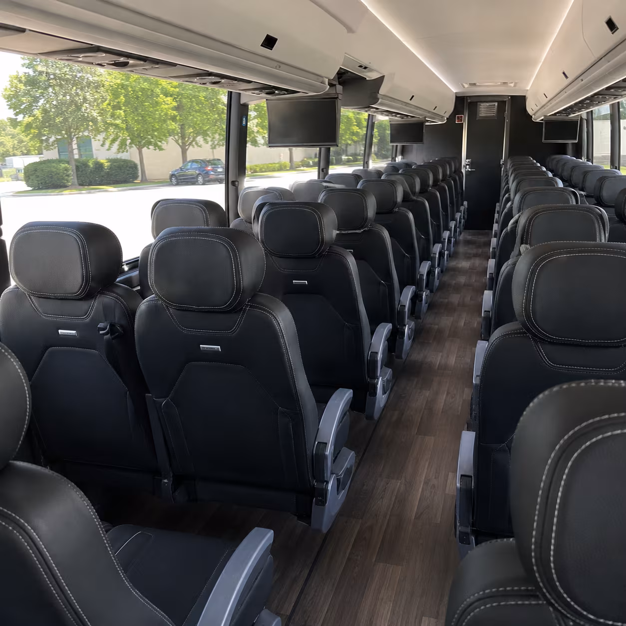 nampa 56 passenger charter bus interior