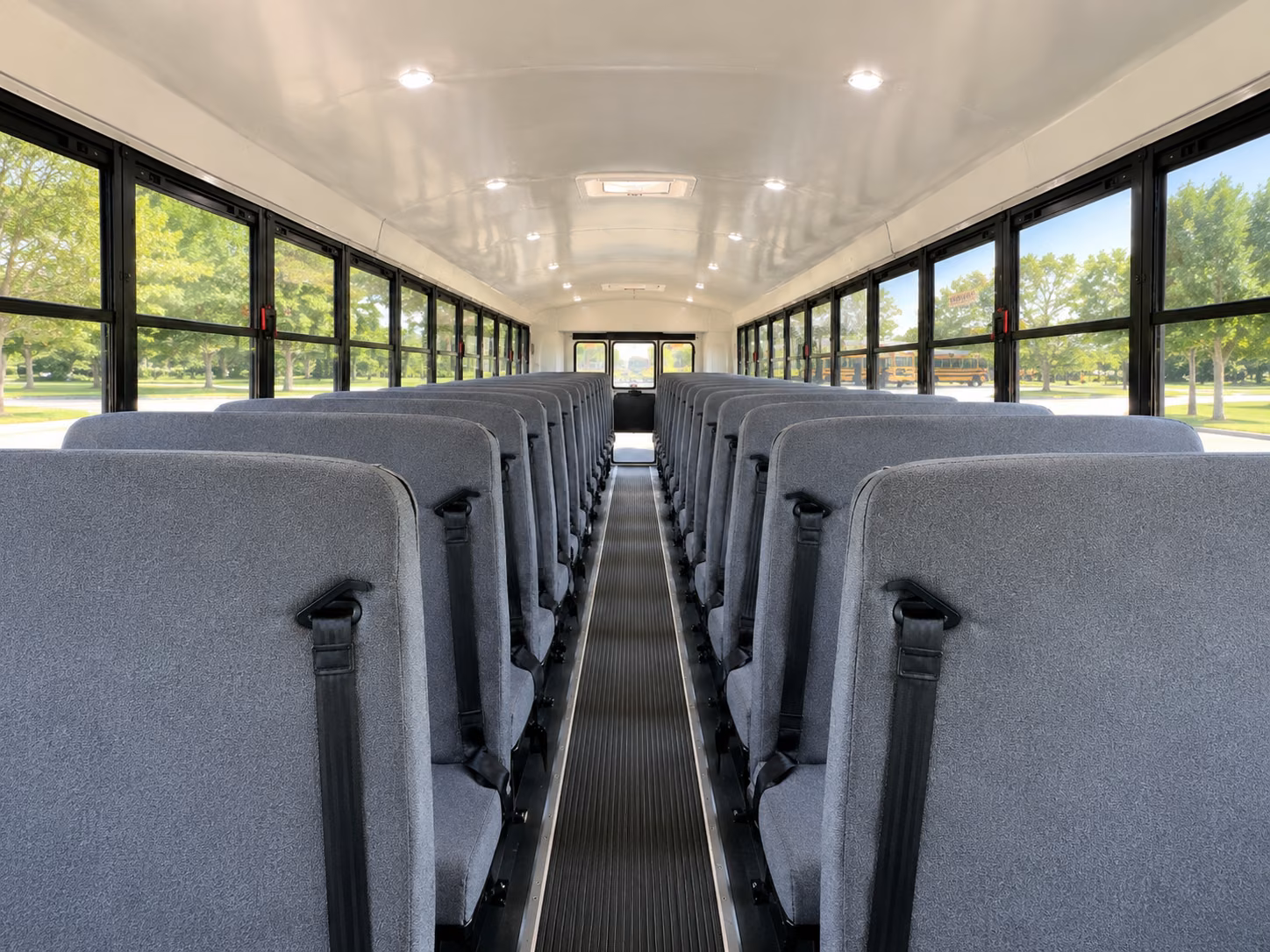 school bus inside